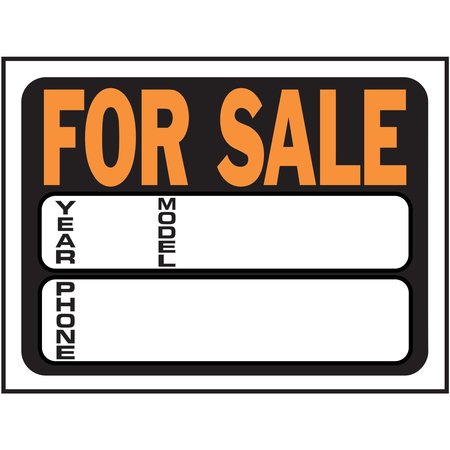 HY-KO Auto For Sale Sign 8.5" x 12.5", 10PK, A03031 A03031